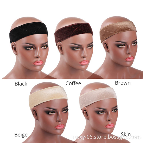 Wholesale Adjustable Wig Grip Headband Velvet Non Slip Headband For Wig